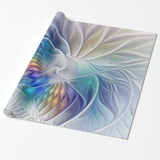Floral Fantasy, Colorful Abstract Fractal Flower