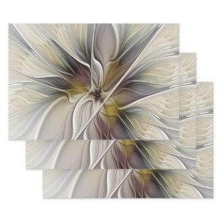 Floral Fractal, Fantasy Flower with Earth Colors  Sheets