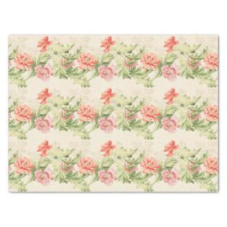 Floral Repeating Pattern Decoupage Tissue Paper