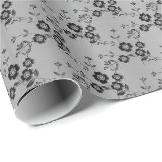 Floral Spray, Style 1-SILVER-GIFT