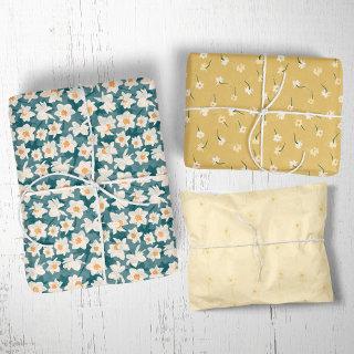 Floral Spring Daffodil | Teal and Yellow  Sheets