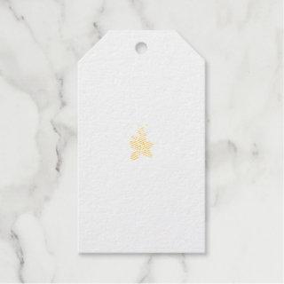 Floral Style, ArtyClick Crimson, Light Gold Foil Gift Tags
