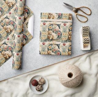 FLoral Teddy Bear letter S