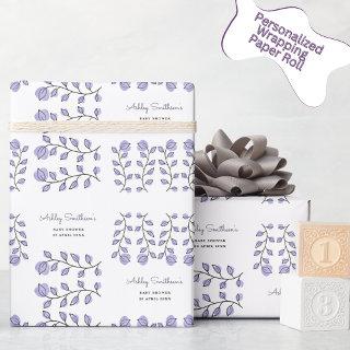 Floral Watercolor Baby Shower (Lavender)