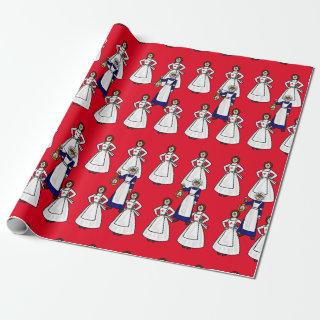 Florence Nightingale and Clara Barton Gift Wrap