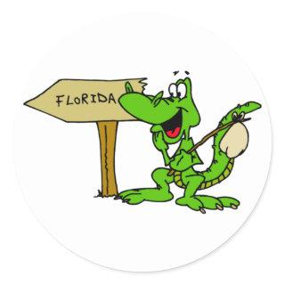 Florida Alligator Classic Round Sticker