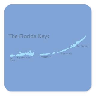 Florida Keys. Square Sticker