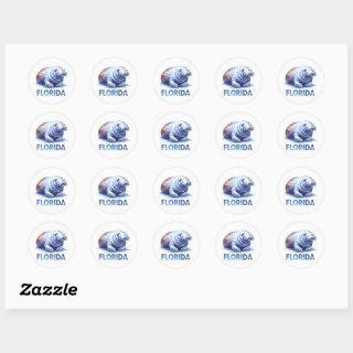 Florida, Manatee, Classic Round Sticker