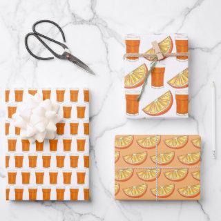 Florida Orange Slice Juice Glass OJ Citrus Fruit  Sheets