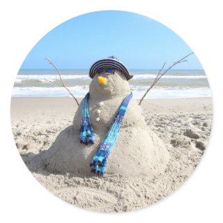 Florida "Snowman"- Beach / Sand Sculpture Stickers