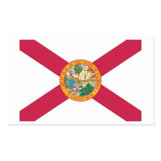 Florida State Flag Design Rectangular Sticker