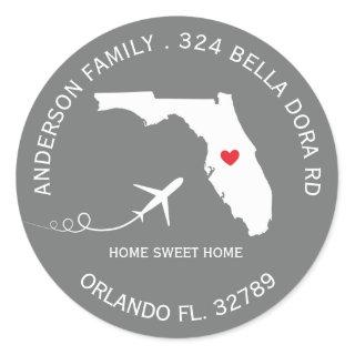 FLORIDA State | New Home Address Label Sticker