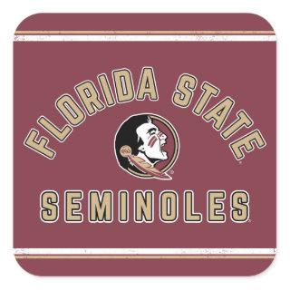 Florida State Seminoles - Retro Square Sticker