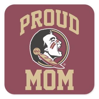 Florida State University Proud Mom Square Sticker
