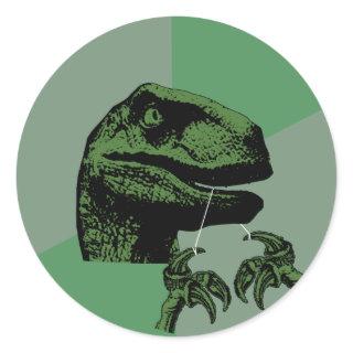 Flossoraptor Philosoraptor Classic Round Sticker