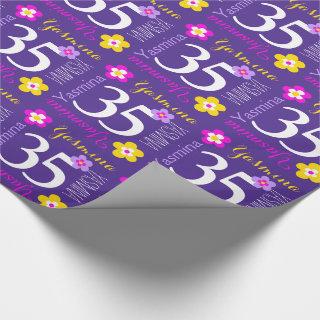 Flower custom name Yasmina 35th birthday