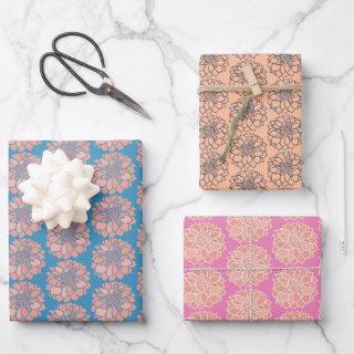 Flower Dahlia Coloured   Sheets