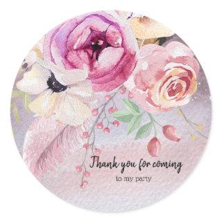 Flowers bouquet for all occasions classic round sticker