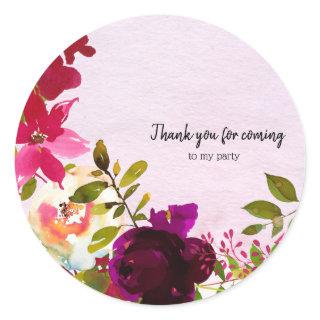 Flowers bouquet for all occassions classic round sticker