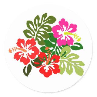 Flowers for Hawaii Admissions Day - Hawaii Day Classic Round Sticker