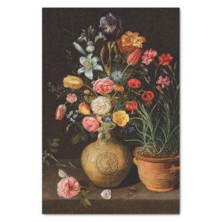 Flowers in an Earthenware Vase by Clara Peeters Tissue Paper