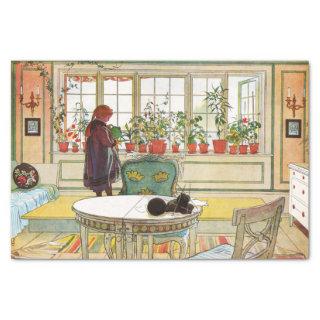 Flowers on the Windowsill by Carl Larsson Tissue Paper