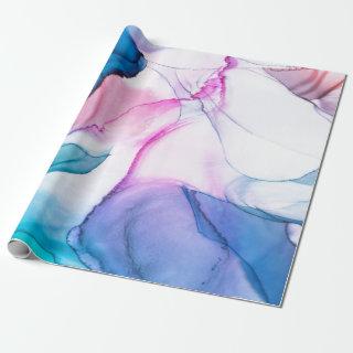 Flowing watercolors abstract design