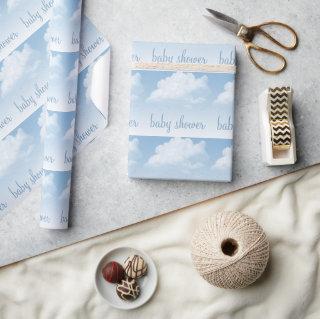 Fluffy Clouds Raindrops Baby Shower