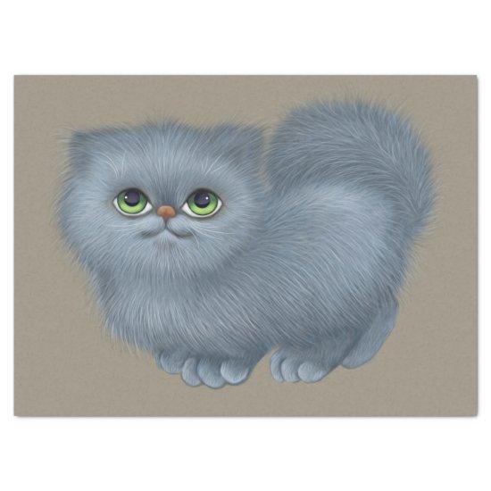 fluffy kitten tissue paper