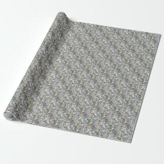 Fluffy Pastel Black and White Rock Texture