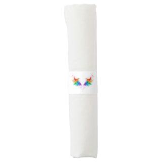 Fluffy Rainbow Wings Napkin Bands