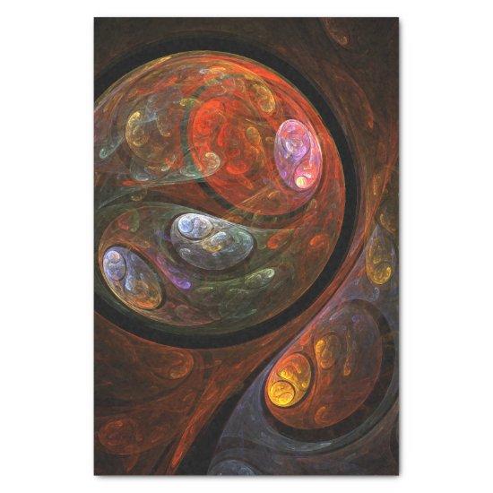 Fluid Connection Abstract Art Tissue Paper