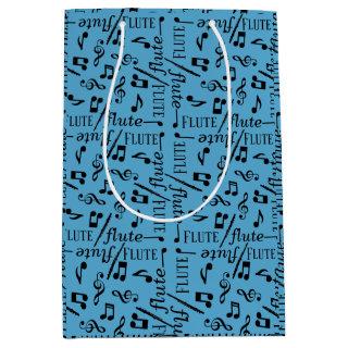 Flute Instrument Medium Gift Bag