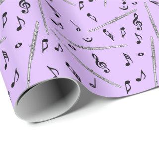 Flute Music Note Pattern