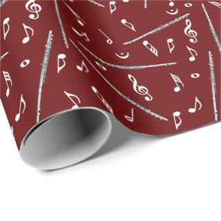 Flute Music Note Pattern