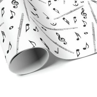 Flute Music Note Pattern