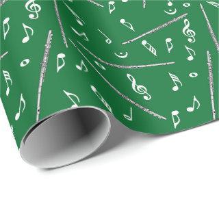Flute Music Note Pattern