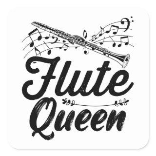 Flute Musical Instrument | Flutist Gift Idea Square Sticker