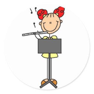Flute Player Stickers Sticker