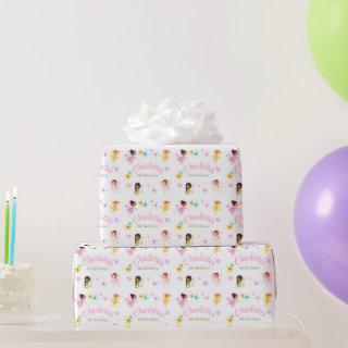 Flutter and Twirl Fairy Birthday Party gift paper