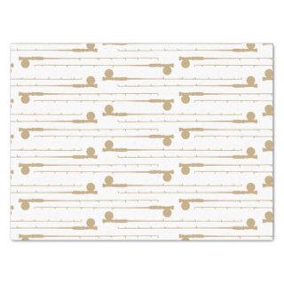 Fly Fishing Rods Pattern Tissue Paper