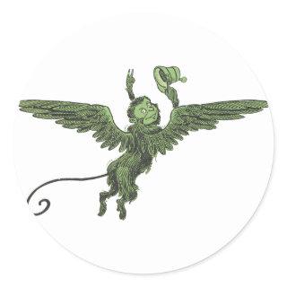 Flying Monkey, Wizard of Oz Classic Round Sticker