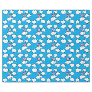 Flying pig repeating pattern paper