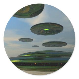 Flying Saucer Fleet Sticker