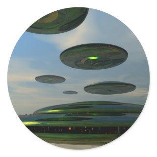 Flying Saucer Fleet Sticker