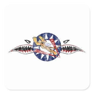 flying tigers avg  square sticker