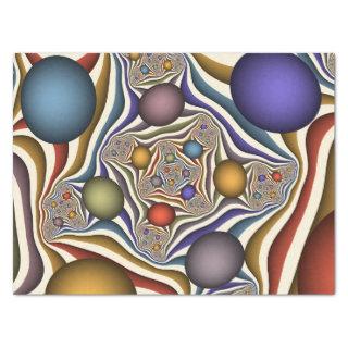 Flying Up Colorful Modern Abstract Fractal Art Tissue Paper