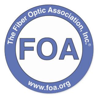 FOA logo small stickers