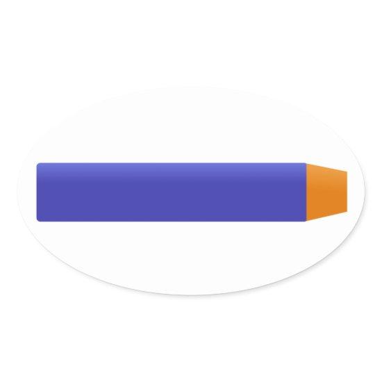Foam Dart Oval Sticker