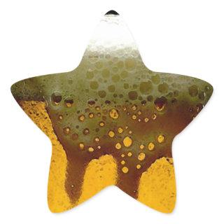 Foamy Beer Star Sticker